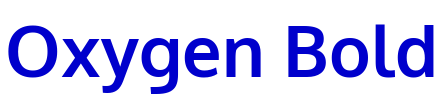 Oxygen Bold font